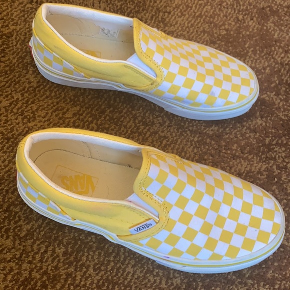 Yellow Checkered Vans - Picture 7 of 13